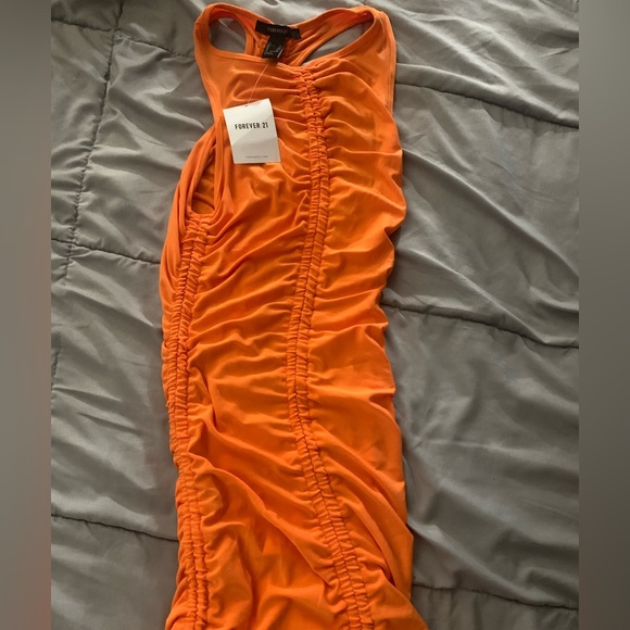 Racerback Ruched Drawstring Dress - Picture 3 of 3